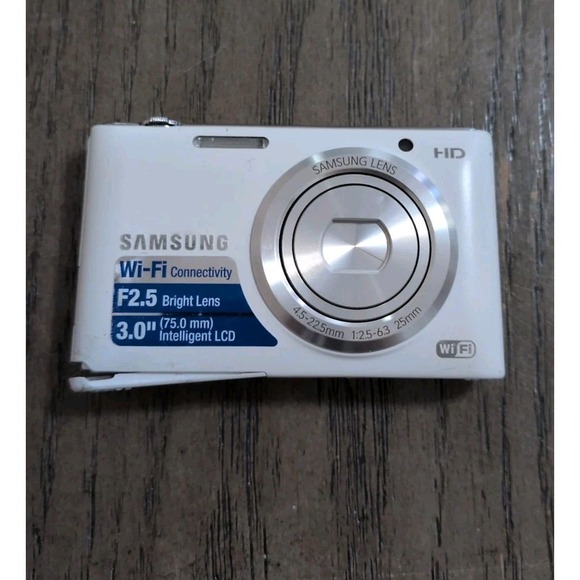 Samsung Other - Samsung ST150F 16.2MP Smart Wifi Digital Compact Camera White Tested Memory Card